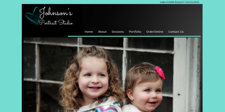 Portrait Photography Sample Site & Cart